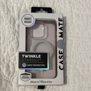 Case-Mate Twinkle Stardust Case fits iPhone 12/12 Pro-Used Good Condition